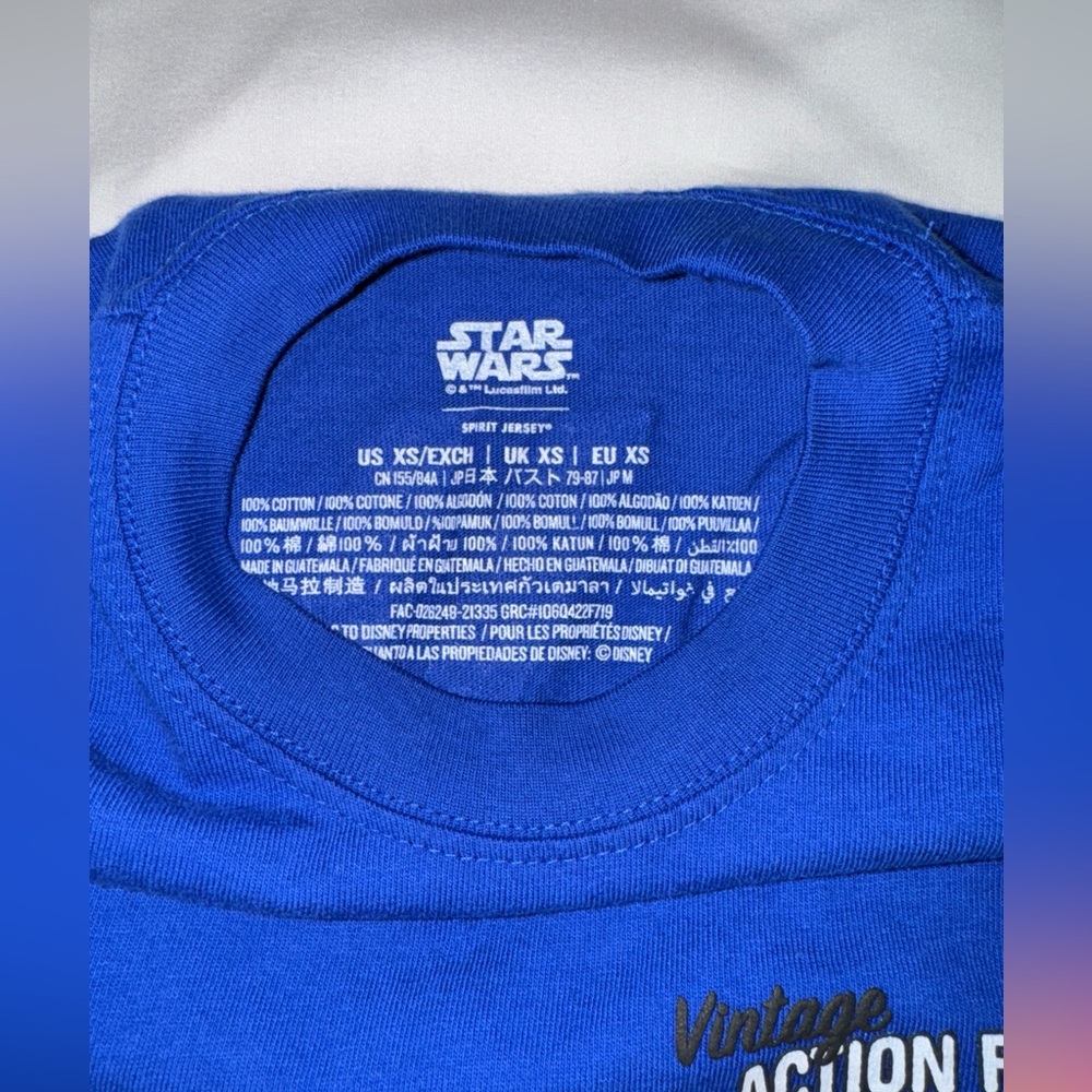 Disney D23 Expo 2022- Star Wars Vintage Action Figure Spirit Jersey Size XS - Picture 12 of 13